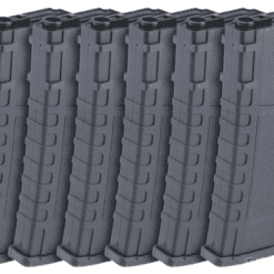 Lonex 200rd Mid-Cap Polymer Magazine for M4 M16 AEG Rifles (Color: Black / Pack of 6)