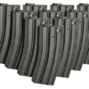 Matrix Metal 300rd Hi-Cap Magazine for M4/M16 Series Airsoft AEG Rifles (Color: Black / Set of 10)