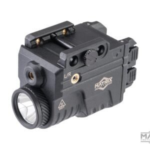 Matrix Max Tactical Rechargeable Compact Weapon Mount Tactical Flashlight (Model: Alpha 600 Lumen / w/ Green Laser)