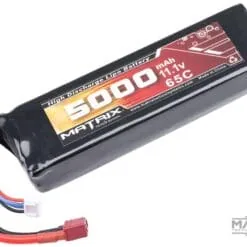 Matrix High Performance 11.1V Brick Type Airsoft LiPo Battery (Model: 5000mAh - 65C / For Deans / T-Plug Connector)
