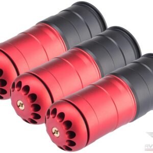 Avengers 40mm Airsoft Gas Grenade Shell (Model: 96rd Shower / Red Matte / 3 Pack)