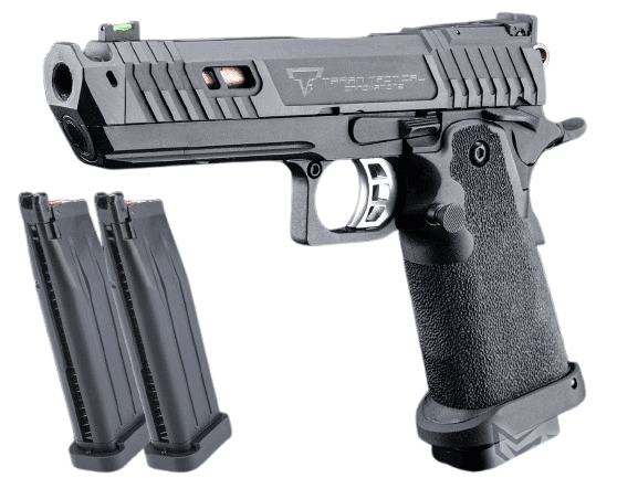 EMG TTI Licensed JW4 2011 Pit Viper Airsoft Training Pistol (Model: Standard / CO2 / Add 2 Spare Magazines)