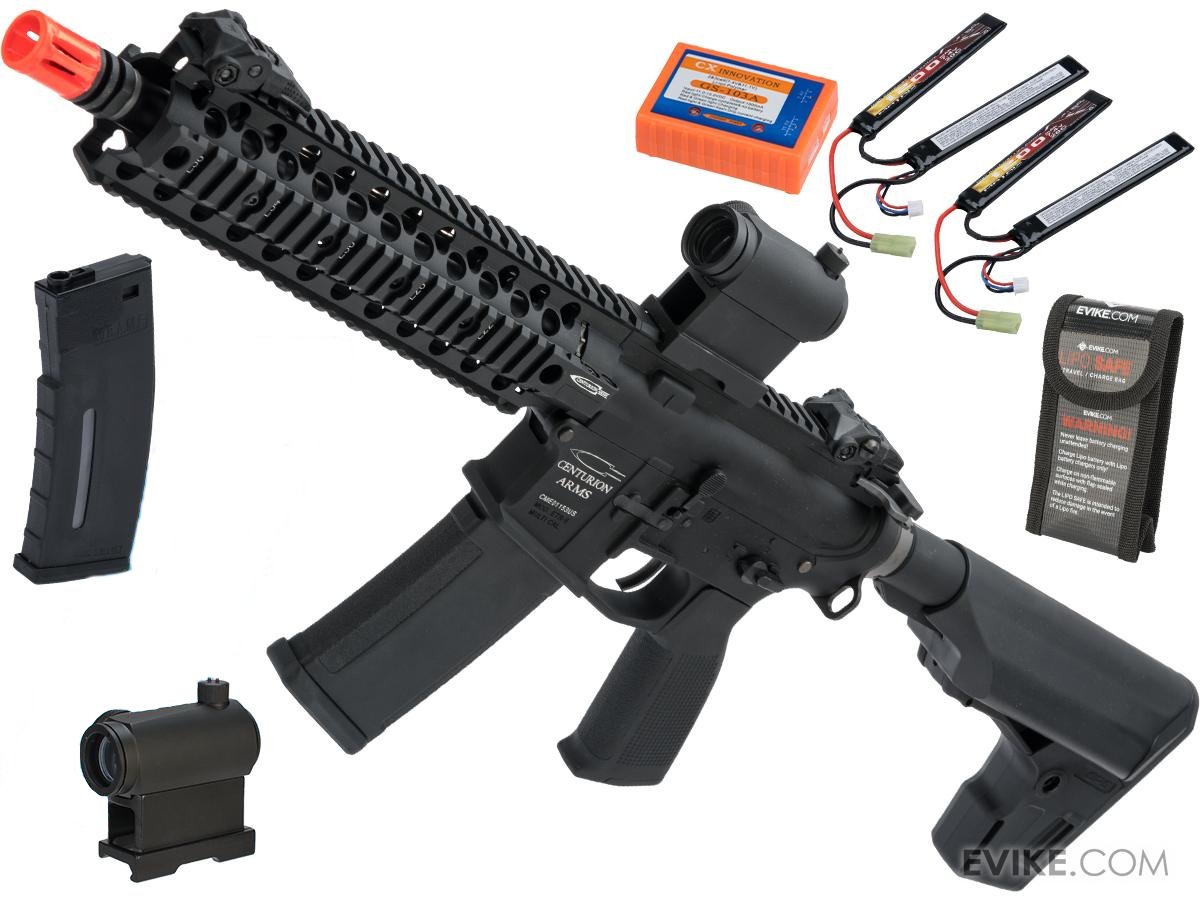 PTS Centurion Arms CM4 with KWA AEG3 System Airsoft AEG Rifle (Model: Go Airsoft Package)