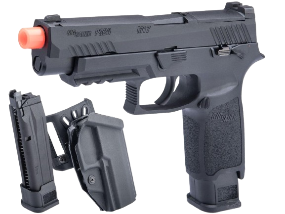 SIG Sauer ProForce P320 M17 MHS Airsoft GBB Pistol (Color: Black / CO2 / Carry Package)