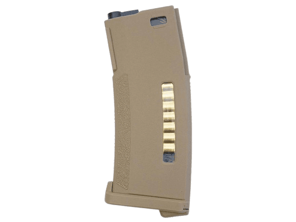 PTS Enhanced Polymer Mid-Cap Magazine for M4 Series Airsoft AEG Rifles (Color: Dark Earth)