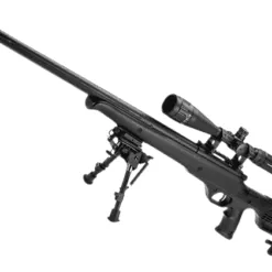 Matrix Custom VSR10 MB12 Airsoft Bolt Action Sniper Rifle by WELL (Package: Black + Scope and Bipod)