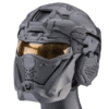 SRU SR Tactical Helmet w/ Integrated Cooling System & Flip-Up Visor