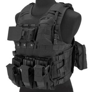 Matrix MEA Tactical Vest with M4 Magazine Pouches and Hydration Bladder (Color: Black)