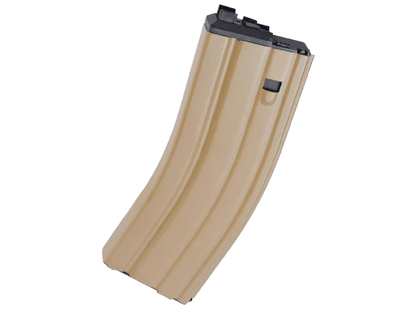 WE-Tech Version 3 30 Round Magazine for WE Open Bolt M4 Airsoft Gas Blowback Rifles (Model: Green Gas / Tan)