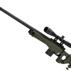 WELL L96 Bolt Action Airsoft Sniper Rifle w/ Folding Stock (Color: OD Green + Scope and Bipod)