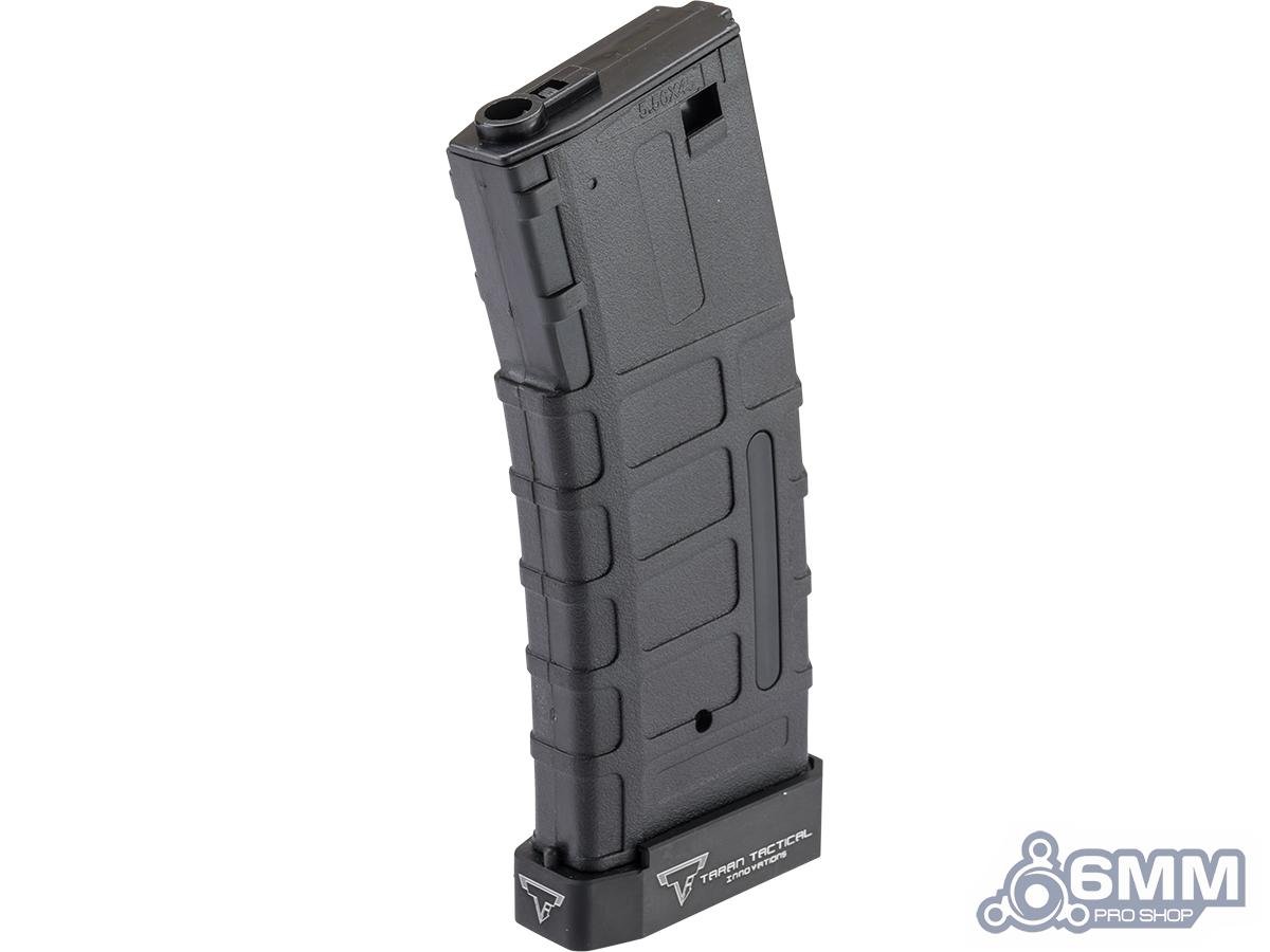 6mmProShop TTI Licensed 50rd Polymer Mid-Cap Magazine w/ Extended Baseplate for M4 Airsoft AEG Rifles (Color: Black)