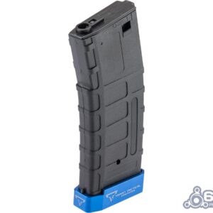 6mmProShop TTI Licensed 50rd Polymer Mid-Cap Magazine w/ Extended Baseplate for M4 Airsoft AEG Rifles (Color: Blue)