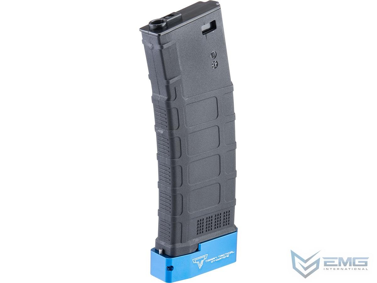 EMG TTI Licensed 220rd Mid-Cap Magazine w/ Extended Baseplate for M4/M16 Series Airsoft AEG Rifles (Color: Blue)