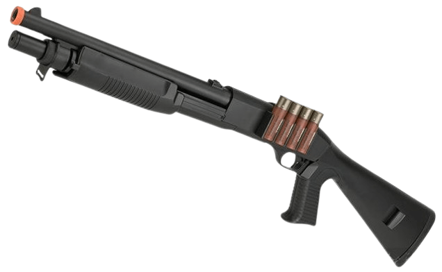 S&T / AGM M3 Tactical Shell loading Airsoft Shotgun (Model: Full Stock CQB)