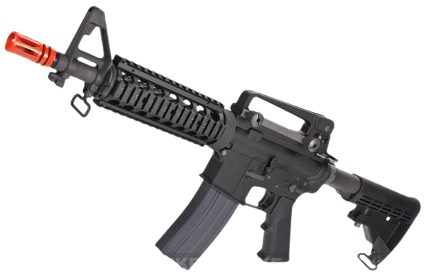 WE-Tech M4A1 RIS V3 Open Bolt Airsoft Gas Blowback GBB Rifle (Model: CQB / Black)