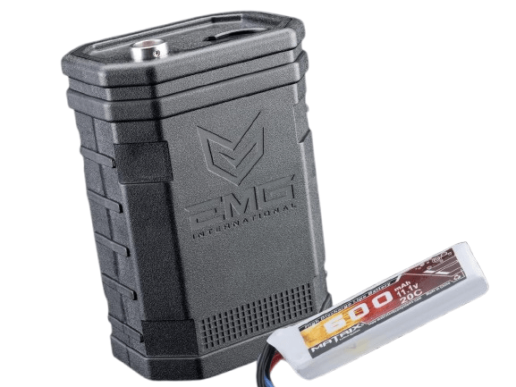 EMG "Autobot" 1400rd LiPo-Powered Automatic Electric Airsoft BB Loader (Color: Black / Add 11.1V LiPo)