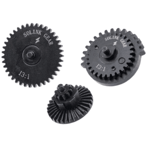 Solink Motor High Speed CNC Steel Gear Set for Airsoft AEG Rifles (Model: 13:1)