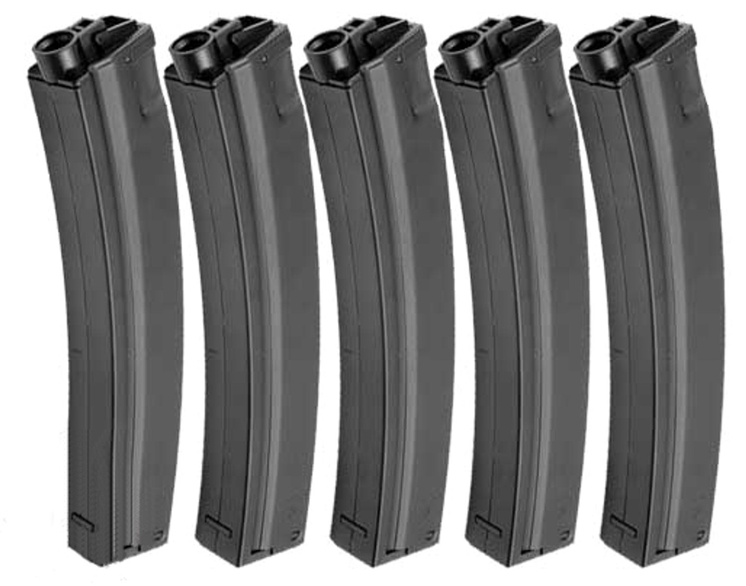 CYMA Metal 100rd Mid-Cap Mag for MP5 / Mod5 Series Airsoft AEG (Package: Set of Five)