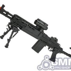 6mmProShop Full Metal "Evil Black Rifle" M14 EBR Enhanced Airsoft AEG Rifle