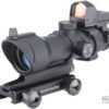 Element 4x32 Magnified Scope w/ Illuminated Reticle & Red Dot Reflex Sight for Airsoft Rifles