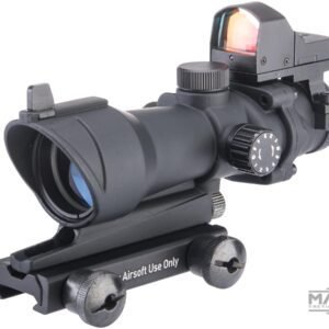 Element 4x32 Magnified Scope w/ Illuminated Reticle & Red Dot Reflex Sight for Airsoft Rifles