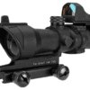 Element Bravo OP Style 4x32 Magnified Scope w/ Red Dot Reflex Sight for Airsoft Rifles