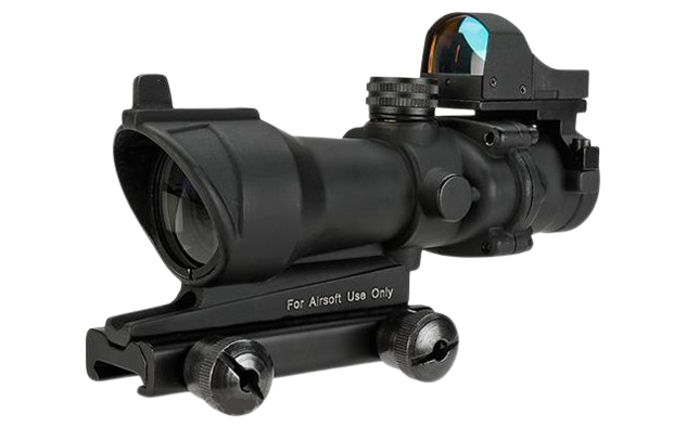 Element Bravo OP Style 4x32 Magnified Scope w/ Red Dot Reflex Sight for Airsoft Rifles
