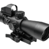 NcStar USS Gen II 3-9x42 Illuminated Tactical QD Scope (Green/Blue) w/ Micro Dot (Red) - P4 Sniper