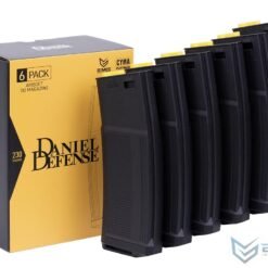 EMG Daniel Defense Licensed 230 Round Mid-Cap Polymer Magazine for M4/M16 Series Airsoft AEG Rifles (Model: 6 Pack)
