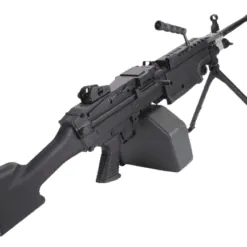 A&K / Cybergun FN Licensed M249 MINIMI SAW Machine Gun w/ Metal Receiver (Model: MK II / Black)
