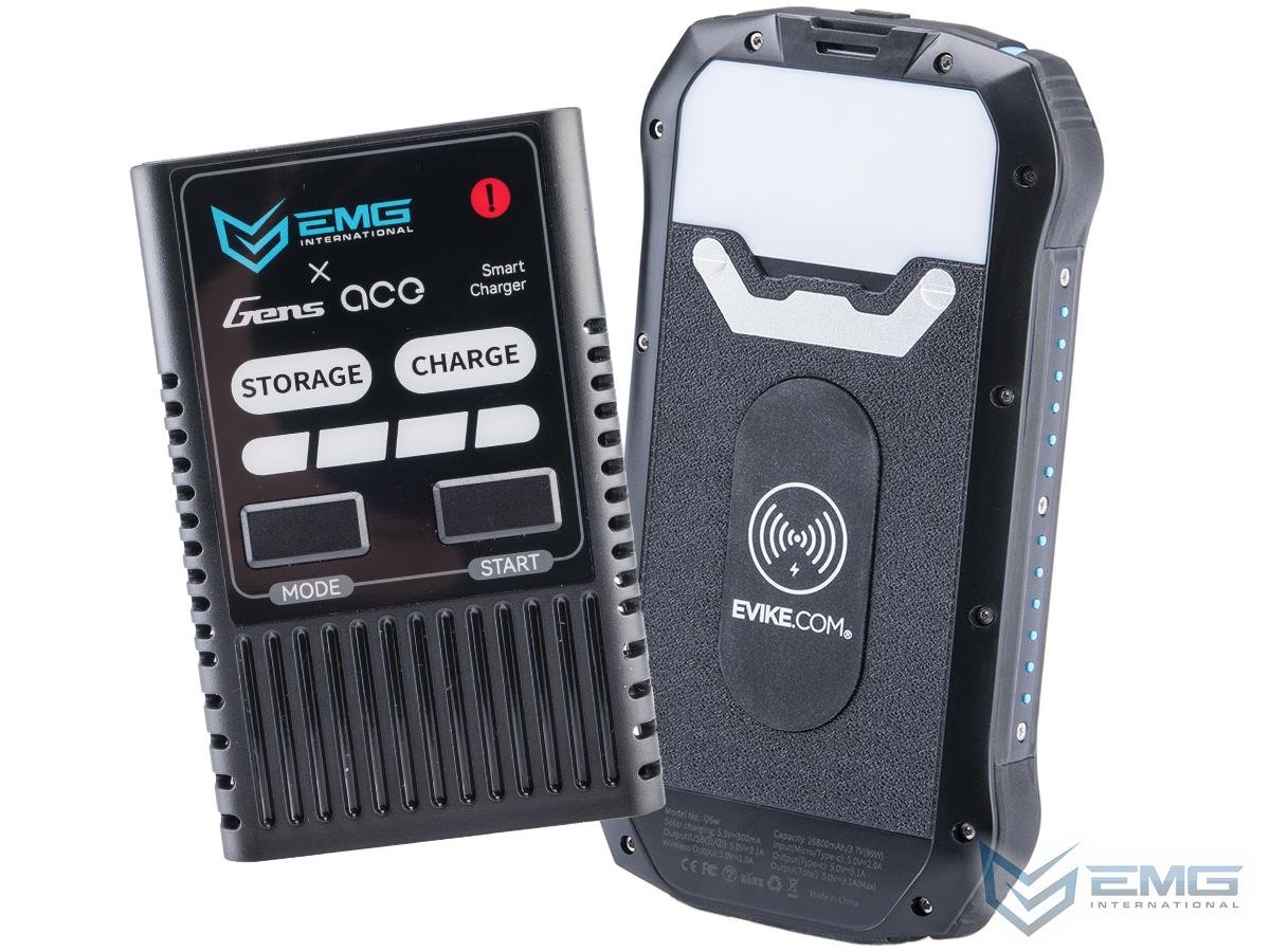EMG x Gens Ace Core 60W RC Smart LiPo Balance Charger (Package: Charger + Power Bank)