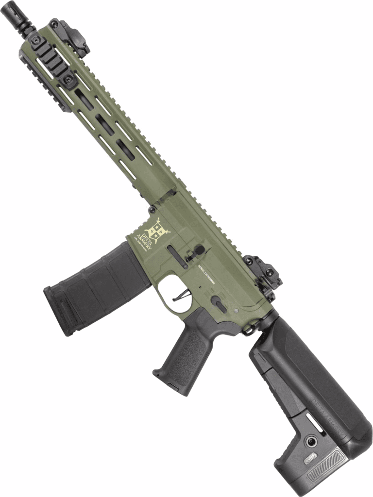 Delta Armory Charlie Series Polymer M4 Airsoft AEG Rifle w/ Battery and Charger (Model: 10" Charlie M-LOK / OD Green)