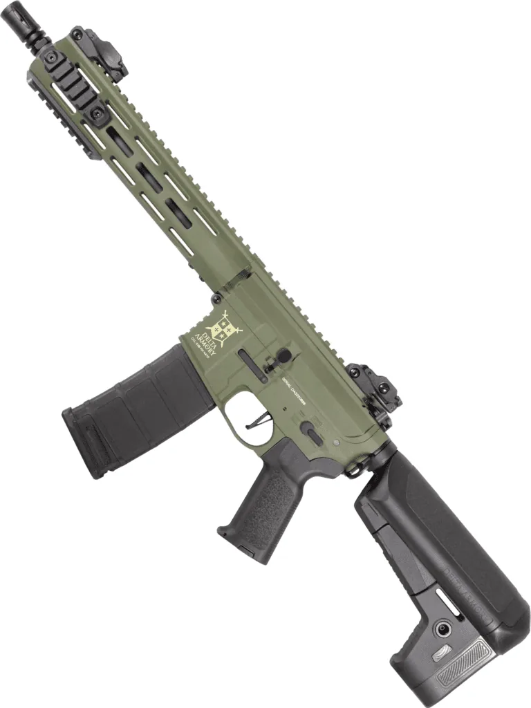 Delta Armory Charlie Series Polymer M4 Airsoft AEG Rifle w/ Battery and Charger (Model: 10" Charlie M-LOK / OD Green)