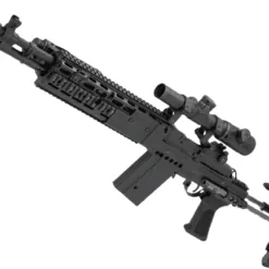 CYMA Sport Full Metal M14 EBR Designated Marksman Rifle Airsoft AEG (Color: Black / EBR Stock)