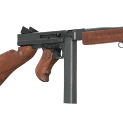 Cybergun Licensed Thompson M1A1 Military Elite Grade Airsoft AEG Rifle w/ MOSFET (Model: Real Wood)