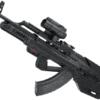 Custom WE-Tech AK47 PMC Gas Blowback Airsoft Rifle with SRU AK Bullpup Conversion Kit