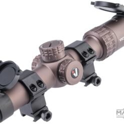 Matrix S6 1-6X24 SFP Illuminated Scope w/ Mounting Rings by Vector Optics (Color: Coyote)