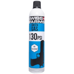 Swiss Arms Green Gas Bottle (Model: Non-Lubricated / 600ml / 130 PSI / Single Bottle)