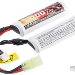 Matrix High Performance 7.4V Butterfly Type Airsoft Li-Ion Battery (Configuration: 3000mAh / 10C / Small Tamiya)