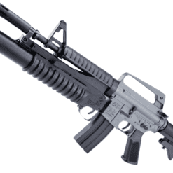 Cybergun Colt Licensed XM177E2 Airsoft AEG Rifle by E&C w/ M203 40mm Airsoft Grenade Launcher & E-Shooter MOSFET