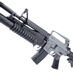 Cybergun Colt Licensed XM177E2 Airsoft AEG Rifle by E&C w/ M203 40mm Airsoft Grenade Launcher & E-Shooter MOSFET