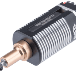 Warhead Industries "BLACK" Custom CNC Brushless Motor for Airsoft AEG (Model: Long Shaft / 36,000 RPM)