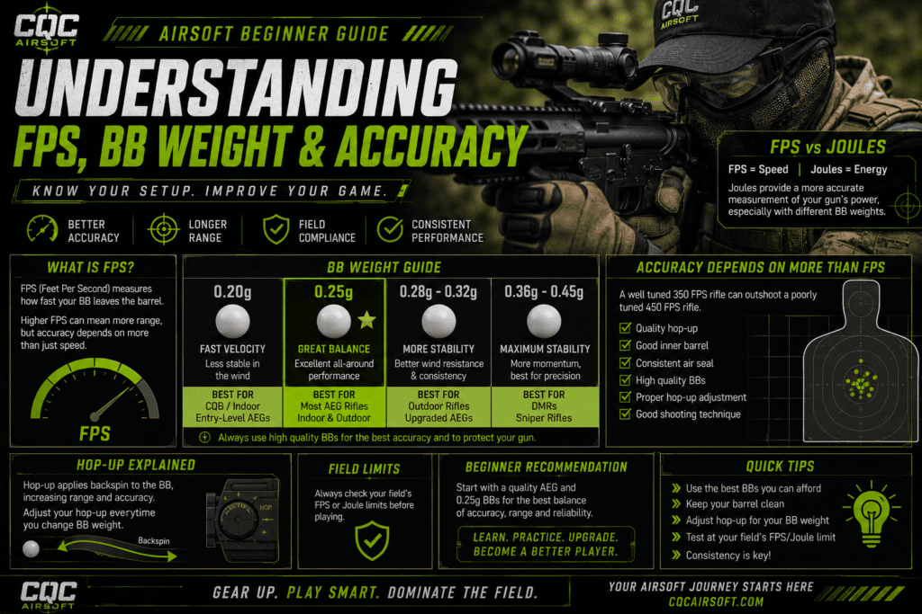 Airsoft Beginner Guide: Understanding FPS, BB Weight & Accuracy