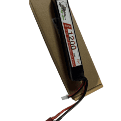 CQC Airsoft 25C 1200mAh 11.1V Battery - Deans - Short Stick