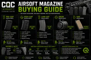 CQC Airsoft Learning Centre: Airsoft Magazine Buying Guide – Mid-Caps, High-Caps, Drum Mags & Gas Magazines Explained