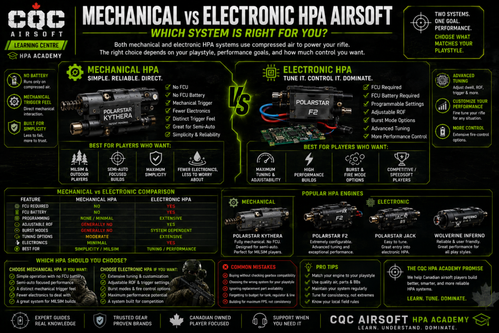 Mechanical vs Electronic HPA Airsoft Guide