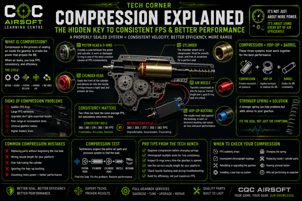 Airsoft Compression Explained Infographic
