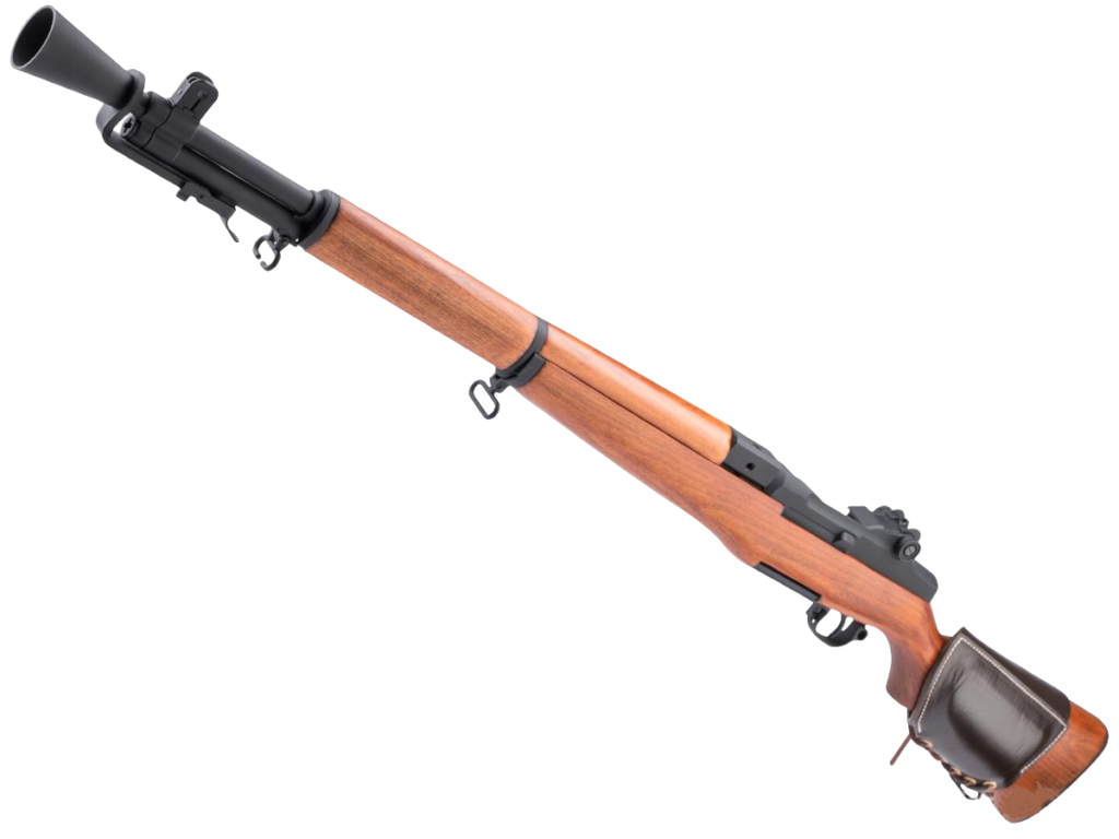 A&K Full Size M1D Garand Airsoft AEG Rifle w/ Real Wood Furniture & Flash Hider