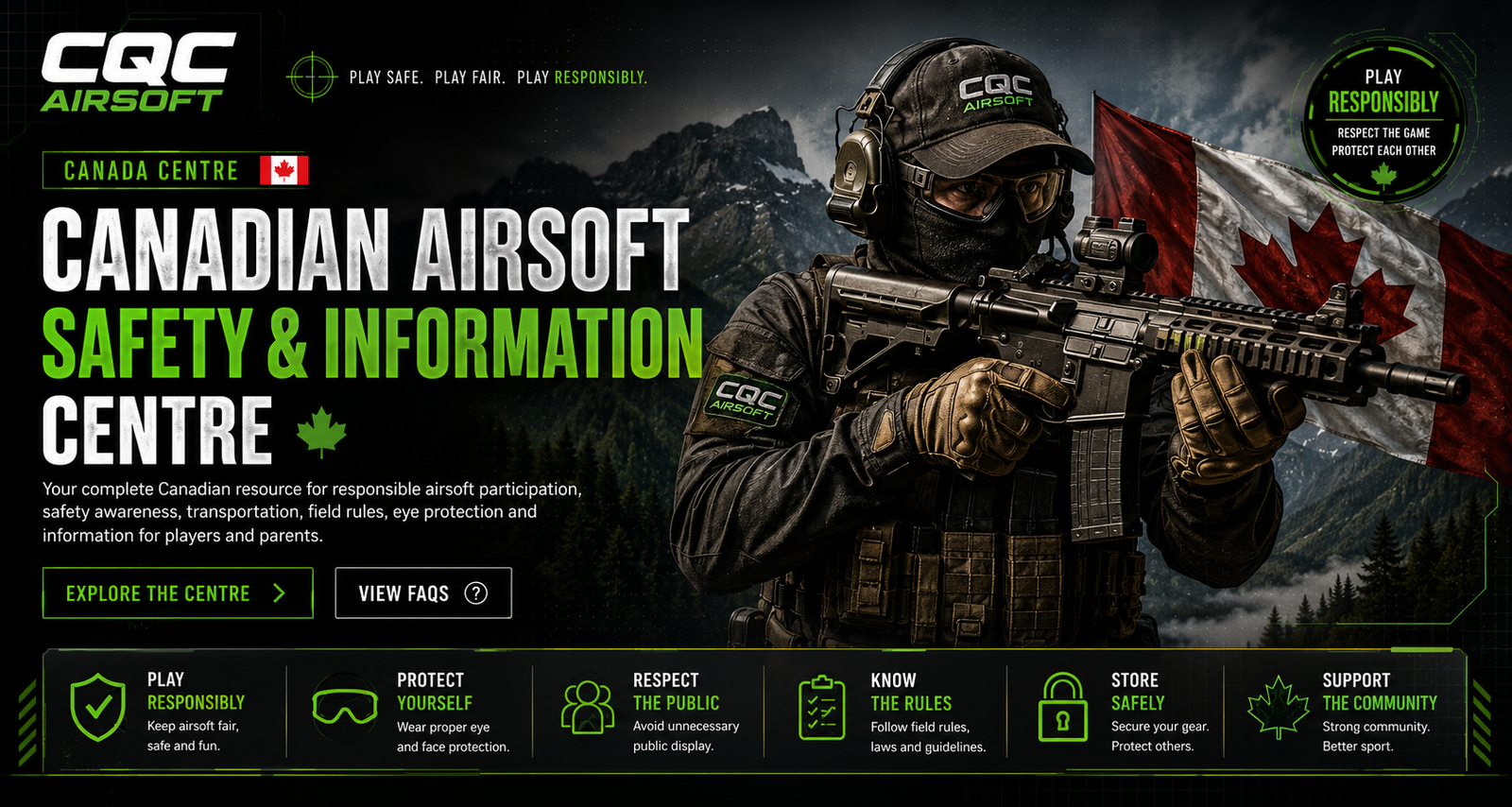 CQC Airsoft Canada Safety and Information Centre