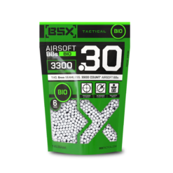 BSX Bio Precision 0.30G Airsoft BBs – 1KG Bag (Approx. 3330 Rounds)